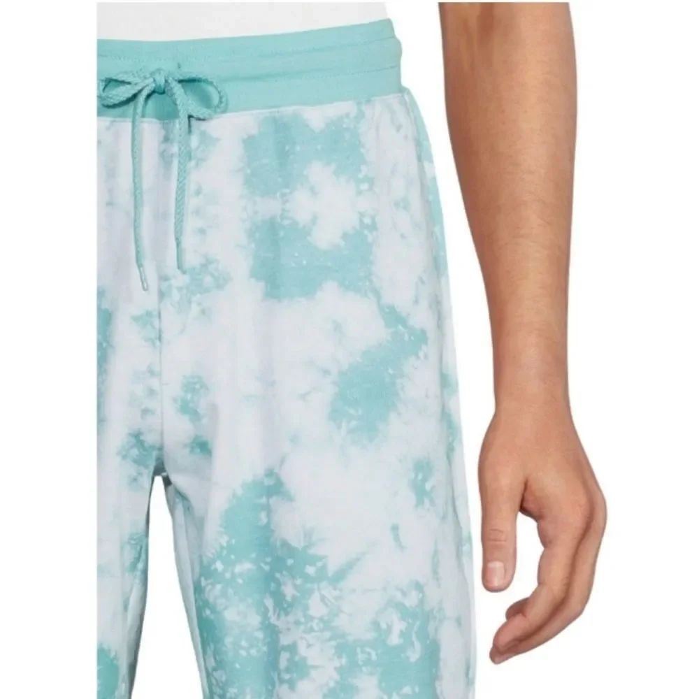 Men's Lounge Shorts in Seaspray Tie Dye Design